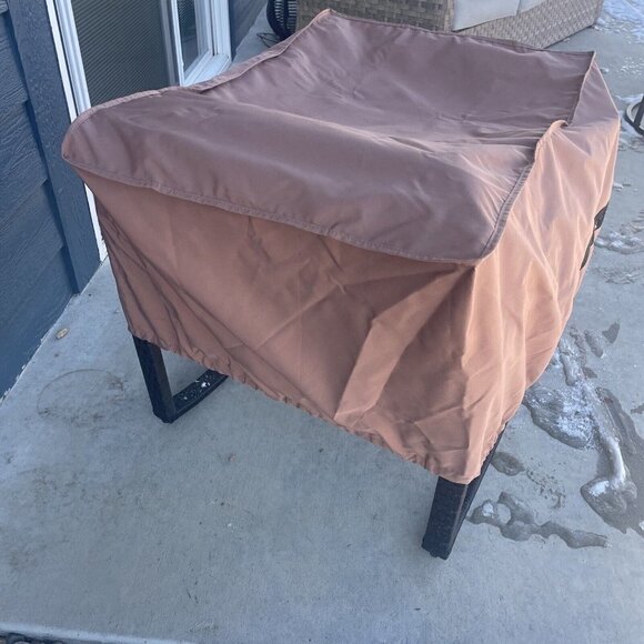 RST Brands 31”x21”x17” Single Club Chair/Armless Outdoor Furniture Cover Brown - Picture 6 of 12